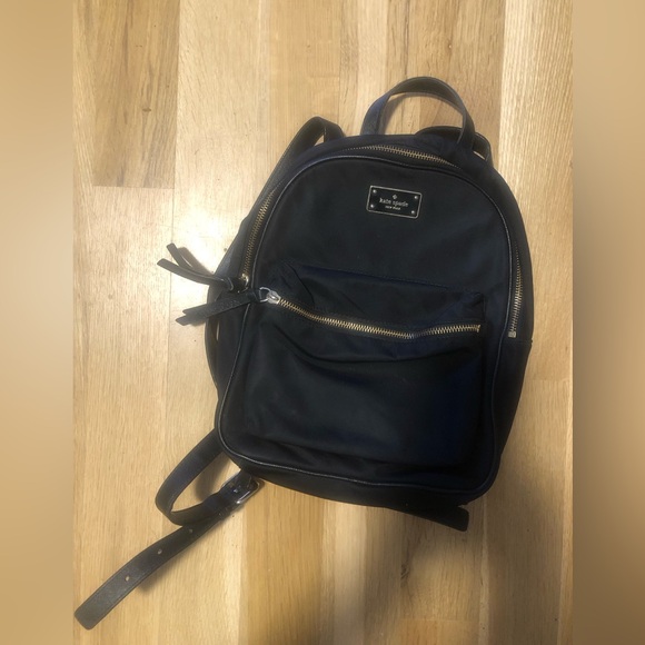 SOLD 🎉 Authentic Kate Spade ♠️ Mini Backpack Purse Black 🖤 Gold Hardware - Picture 9 of 11